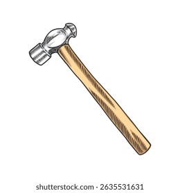 Hand Drawn Hammer Vector Illustration