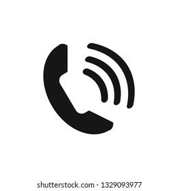 Hand drawn handset icon. Vector illustration. Communication concept.