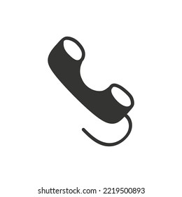 Icono del vector del conjunto de mano dibujado a mano. Diseño de señas planas con teléfono de mano dibujado. Pictograma de sybmol de dispositivo de mano