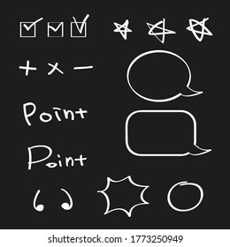 hand drawn handwriting symbol vector