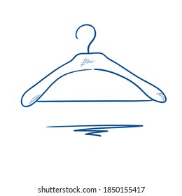 Hand drawn hanger vector illustration