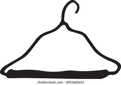 Hand drawn Hanger vector on a white background