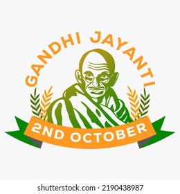 hand drawn happy gandhi jayanti 2nd october illustration