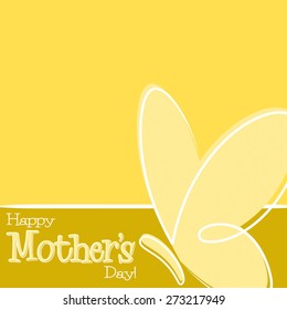 Hand Drawn Happy Mother's Day card in vector format.