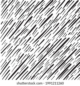 Hand drawn hatch background, hatching textured pattern, lines doodle wallpaper. Pencil doodle elements, sketch line texture, handdrawn scrawl shapes vector illustration