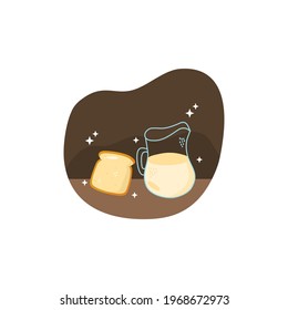 
hand drawn Healthy and nutritious breakfast