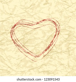 Hand drawn heart
