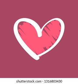 Hand drawn heart