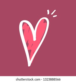 Hand drawn heart
