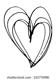 Hand drawn heart
