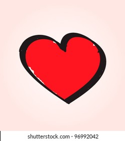 Hand drawn heart