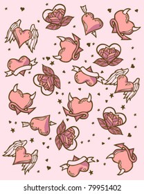 Hand Drawn Heart Collection