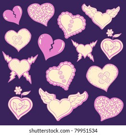 Hand Drawn Heart Collection