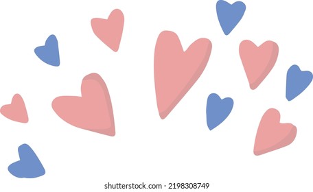 El corazón dibujado de mano es una ilustración flotante aislada en el fondo