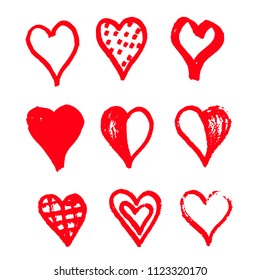 Hand drawn heart icon design