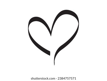 Hand drawn Heart Icon vector artwork