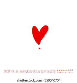 Hand drawn heart illustration - vector