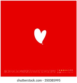Hand drawn heart illustration - vector