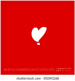 Hand drawn heart illustration - vector