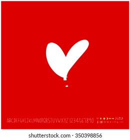 Hand drawn heart illustration - vector