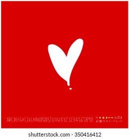 Hand drawn heart illustration - vector