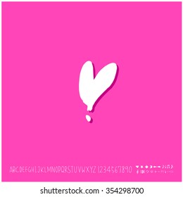 Hand drawn heart illustration - vector