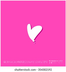 Hand drawn heart illustration - vector