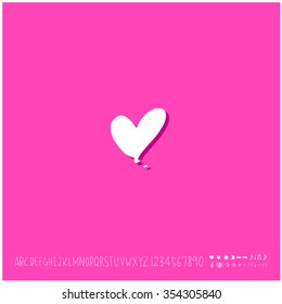 Hand drawn heart illustration - vector