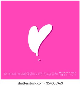 Hand drawn heart illustration - vector