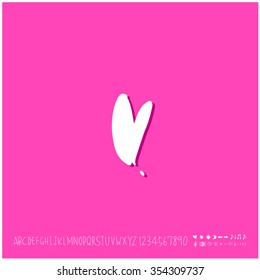 Hand drawn heart illustration - vector