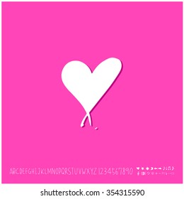 Hand drawn heart illustration - vector