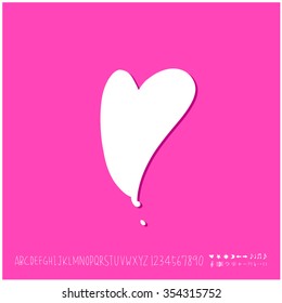 Hand drawn heart illustration - vector