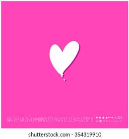 Hand drawn heart illustration - vector
