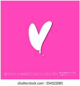 Hand drawn heart illustration - vector