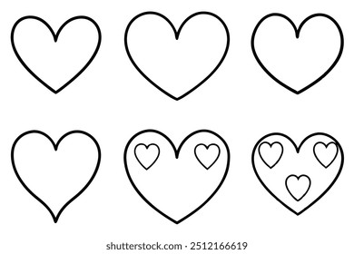 Hand Drawn Heart Line Art in Beautiful Minimalism