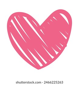 hand drawn heart on white background, Heart Valentine.