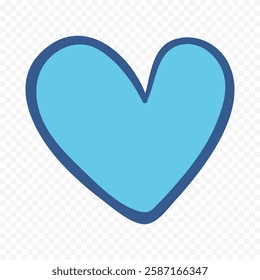 Hand drawn heart on white background. Valentines Day vector elements heart shapes love