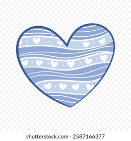 Hand drawn heart on white background. Valentines Day vector elements heart shapes love