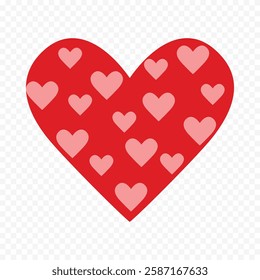 Hand drawn heart on white background. Valentines Day vector elements heart shapes love