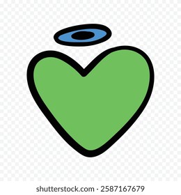 Hand drawn heart on white background. Valentines Day vector elements heart shapes love