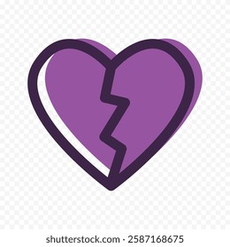 Hand drawn heart on white background. Valentines Day vector elements heart shapes love