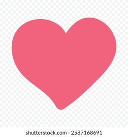 Hand drawn heart on white background. Valentines Day vector elements heart shapes love