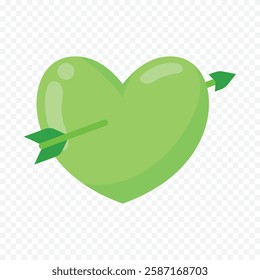Hand drawn heart on white background. Valentines Day vector elements heart shapes love