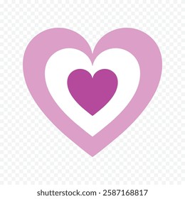 Hand drawn heart on white background. Valentines Day vector elements heart shapes love