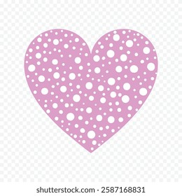 Hand drawn heart on white background. Valentines Day vector elements heart shapes love