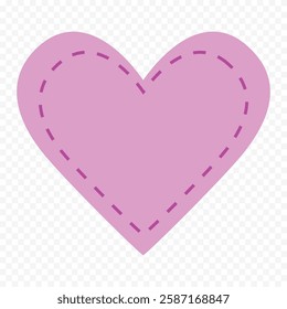 Hand drawn heart on white background. Valentines Day vector elements heart shapes love