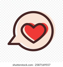 Hand drawn heart on white background. Valentines Day vector elements heart shapes love