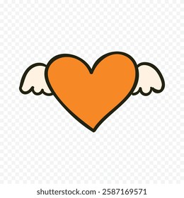 Hand drawn heart on white background. Valentines Day vector elements heart shapes love