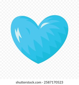 Hand drawn heart on white background. Valentines Day vector elements heart shapes love