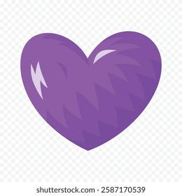 Hand drawn heart on white background. Valentines Day vector elements heart shapes love